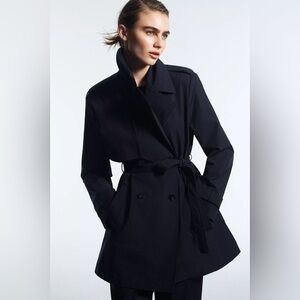 NWT ZARA BELTED MIDI TRENCH COAT SIZE XS